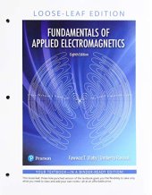 book Fundamentals of Applied Electromagnetics (8th Edition)