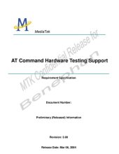 book AT Command Hardware Testing Support