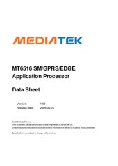 book MT6516 SM/GPRS/EDGE Application Processor Datasheet