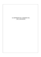 book El compromiso de la sociedad civil con la educación. Sistematización del Plan Nacional de Capacitación Docente (PLANCAD)