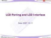 book LCD Porting and LCD Interface