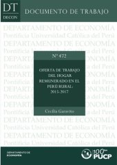 book Oferta de trabajo del hogar remunerado en el Perú rural: 2015 – 2017