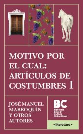 book Motivo por el cual: Artículos de costumbres