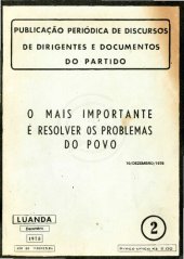 book O mais importante é resolver os problemas do Povo