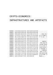 book Crypto-Economics: Infrastructures and Artefacts