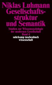 book Gesellschaftsstruktur und Semantik Bd. 4.