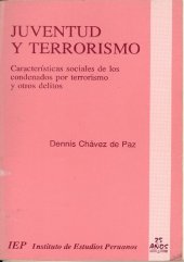 book Juventud y terrorismo. Características sociales de los condenados por terrorismo y otros delitos