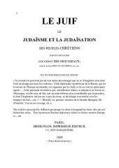 book Le Juif: le judaïsme et la judaïsation des peuples chrétiens