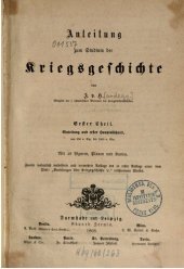 book Anleitung zum Studium der Kriegsgeschichte