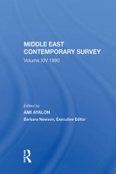 book Middle East Contemporary Survey, Volume XIV: 1990