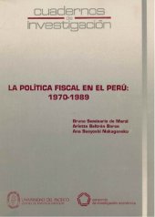 book La política fiscal en el Perú: 1970-1989