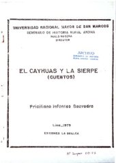 book El Cayhuas y la Sierpe (cuentos)