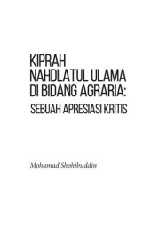 book Kiprah Nahdlatul Ulama di Bidang Agraria: Sebuah Apresiasi Kritis