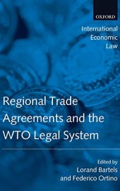 book Regional Trade Agreements and the WTO Legal System