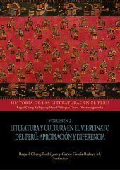 book Historia de las literaturas en el Perú. Volumen 2: Literatura y cultura en el Virreinato del Perú : apropiación y diferencia