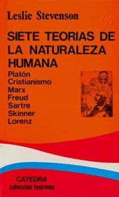 book Siete teorias sobre la naturaleza humana