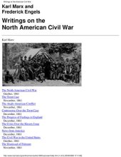 book Writings on the North American Civil War