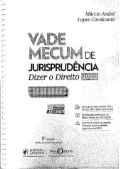 book Vade mecum da jurisprudência: dizer o direito 2020