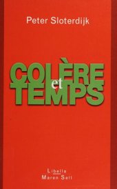 book Colère et Temps, Essai politico-psychologique