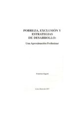 book Pobreza, exclusión y estrategias de desarrollo: una aproximación preliminar