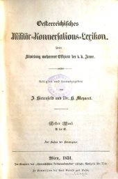 book Österreichisches Militär-Konversations-Lexikon / A-C