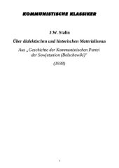 book Über dialektischen und historischen Materialismus