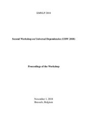 book Second Workshop on Universal Dependencies (UDW 2018). Proceedings of the Workshop