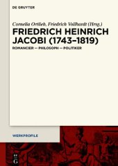 book Friedrich Heinrich Jacobi (1743–1819): Romancier – Philosoph – Politiker