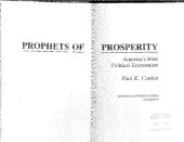 book Prophets of Prosperity: America's First Political Economists