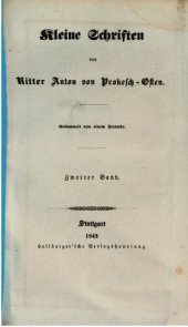 book Kleine Schriften von Ritter Anton von Prokesch-Osten / Militärisches II