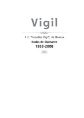 book Vigil. I. E. "Francisco de Paula González Vigil" de Huanta: Bodas de Diamante 1933-2008