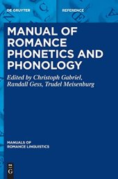 book Manual of Romance Phonetics and Phonology