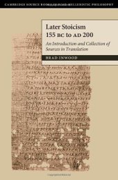 book Later Stoicism 155 BC to AD 200: An Introduction and Collection of Sources in Translation