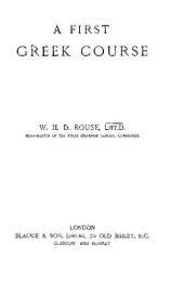 book A First Greek Course