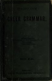 book An elementary Greek grammar