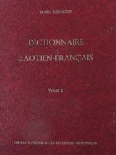 book Dictionnaire laotien-français