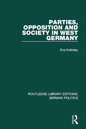 book Parties, Opposition, and Society in West Germany