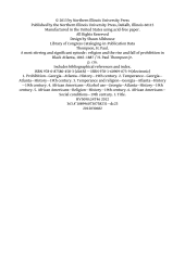 book A Most Stirring and Significant Episode: Religion and the Rise and Fall of Prohibition in Black Atlanta, 1865–1887