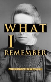 book What I Remember (Pioneers of the Woman's Movement)