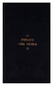 book The formative Greek grammar