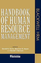 book Handbook of Human Resource Management