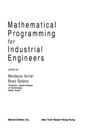 book Mathematical programming for industrial engineers