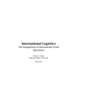 book International Logistics: the Management of International Trade Operations