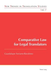 book Comparative Law for Legal Translators (New Trends in Translation Studies)