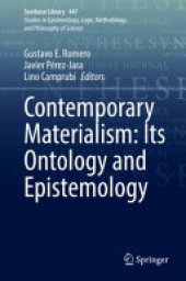 book Contemporary Materialism: Its Ontology and Epistemology