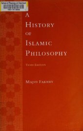 book A History Of Islamic Philosophy