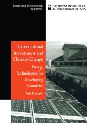 book International Investment and Climate Change: Energy Technologies for Developing Countries