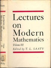 book Lectures on Modern Mathematics