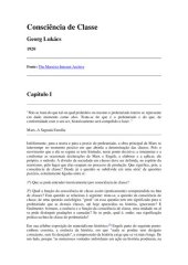 book Consciência de classe