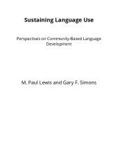 book Sustaining Language Use: Perspectives on Community-Based Language Development